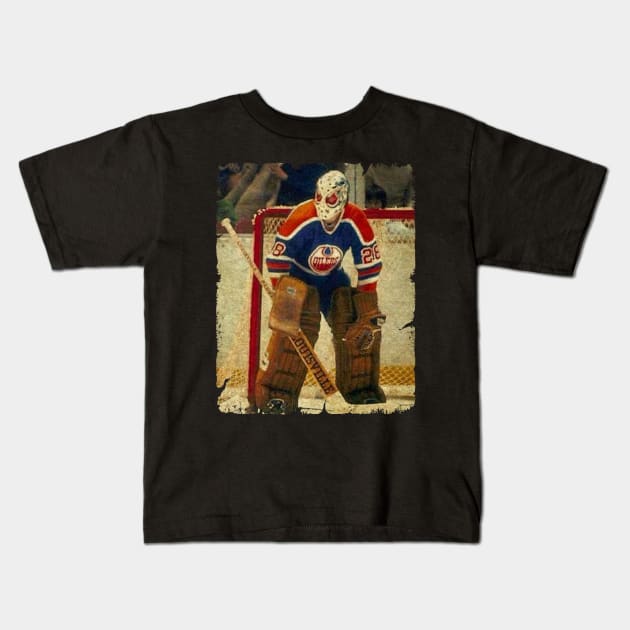 Dave Dryden, 1975 in Edmonton Oilers Kids T-Shirt by Momogi Project